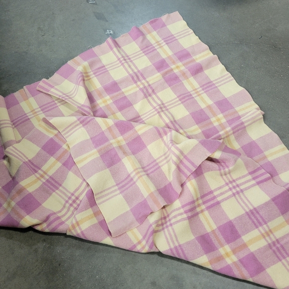 Strathdown,  Wool Blanket 1950s,  Blanket Wool,  Plaid Blanket,  Cottagecore, - Picture 4 of 7